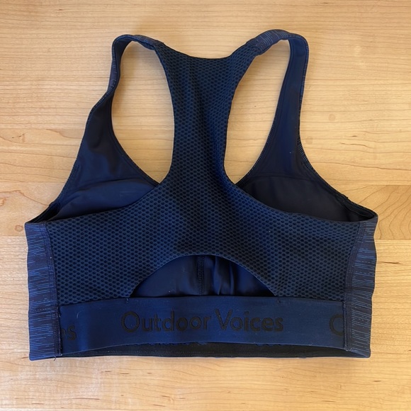 Blue Outdoor Voices Sports Bra, Size XS - Picture 2 of 4